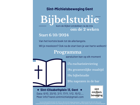 Flyer Bijbelstudie Gent Flyer Bijbelstudie Gent